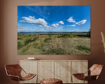 Groß Zicker, uitzicht op Gager, Reddevitzer Höft, Hagensche Wiek, Rügen van GH Foto & Artdesign