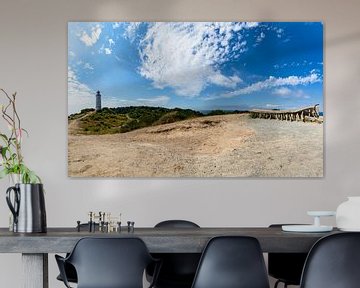 Leuchturm und die bekannteste Bank auf Hiddensee von GH Foto & Artdesign