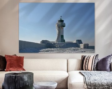 Leuchtturm am Kai in Sassnitz, Insel Rügen von GH Foto & Artdesign