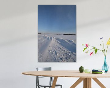 Schneeverwehungen bei Neukamp, Putbus, Insel Rügen von GH Foto & Artdesign