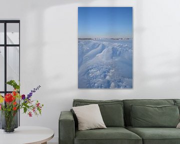 Sneeuwjacht bij Neukamp, Putbus, eiland Rügen van GH Foto & Artdesign