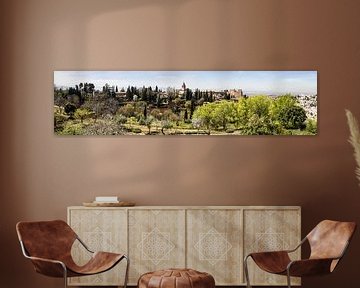 Panorama of the Alhambra in Granada by René Weijers