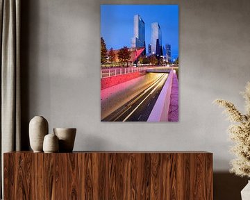 Dynamisches Stadtbild von Rotterdam von Peter de Kievith Fotografie