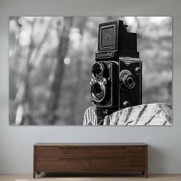 Appareil photo moyen format Yashica Mat en noir et blanc