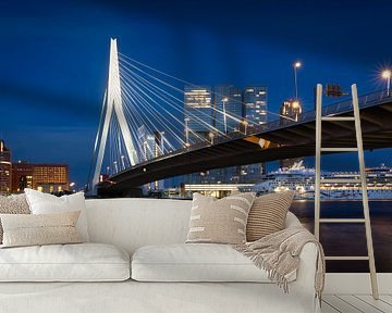 De Erasmusbrug in Rotterdam van Simon Bregman