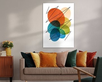 Modern geometrisch kleurrijk abstract