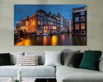 Evening on the canals in Amsterdam, the Netherlands