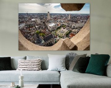 Uitzicht vanaf Kathedraal Antwerpen: De Groenplaats van Martijn