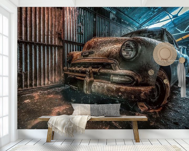Sfeerimpressie behang: Oude Chevrolet Steyleline van Karl Smits