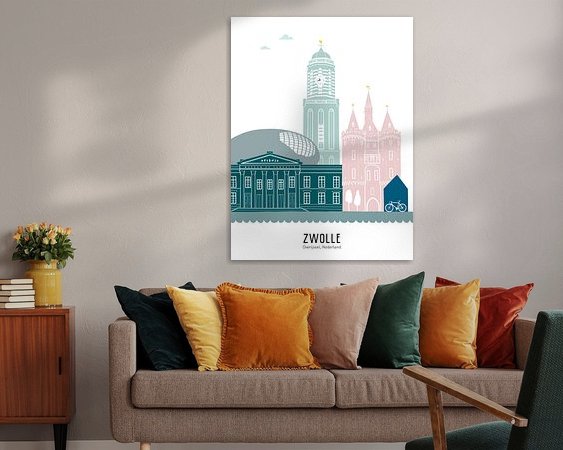 Example of the artwork in a room