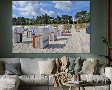 Strandstoelen in Binz, Rügen