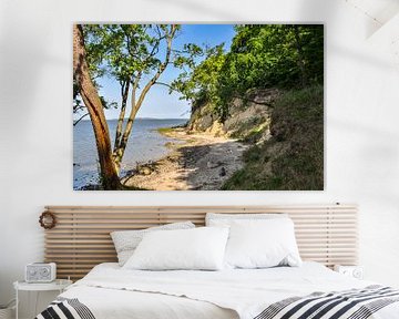 Plage naturelle, lagune à Lietzow, Great Jasmund Bodden sur GH Foto & Artdesign