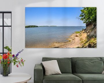 Natuurlijk strand aan de lagune bij de Great Jasmund Bodden bij Lietzow van GH Foto & Artdesign