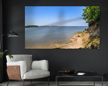 Natuurlijk strand aan de lagune bij de Great Jasmund Bodden bij Lietzow van GH Foto & Artdesign