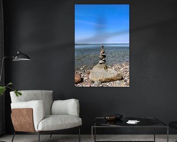 Stenen toren - Grote Jasmund Bodden bij Lietzow van GH Foto & Artdesign