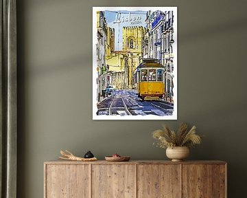 Lissabon van Printed Artings