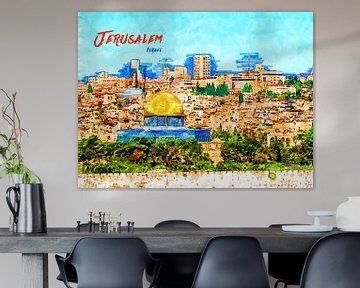 Jerusalem von Printed Artings