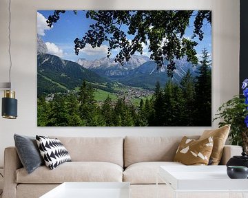 Uitzicht op Ehrwald, Tirol (Oostenrijk) van Kelly Alblas