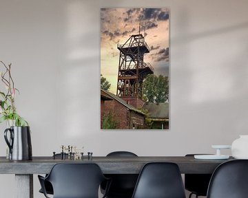 Oude mijntoren in het Ruhrgebied van HGU Foto