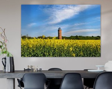 Peilturm am Kap Arkona, Rapsfeld von GH Foto & Artdesign