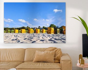 gele en groene strandstoelen in Binz van GH Foto & Artdesign
