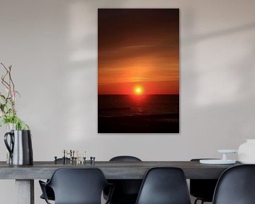 Coucher de soleil sur la mer Baltique