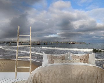 Stürmische Ostsee, Nordstrand Göhren