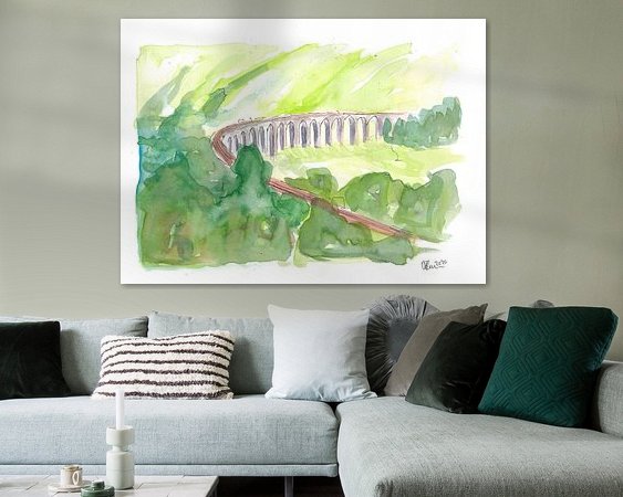 Example of the artwork in a room
