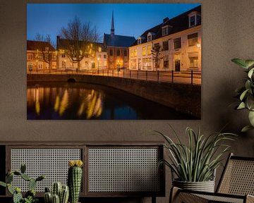 Le canal d'Amersfoort en soirée sur Michiel Dros