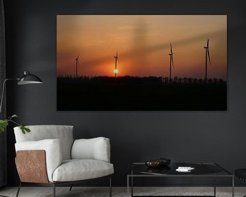 Windmills on Deil Wind Farm by Piet van Rijswijk