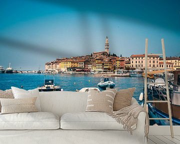 Rovinj in Croatia - with small boats during the day by Fotos by Jan Wehnert