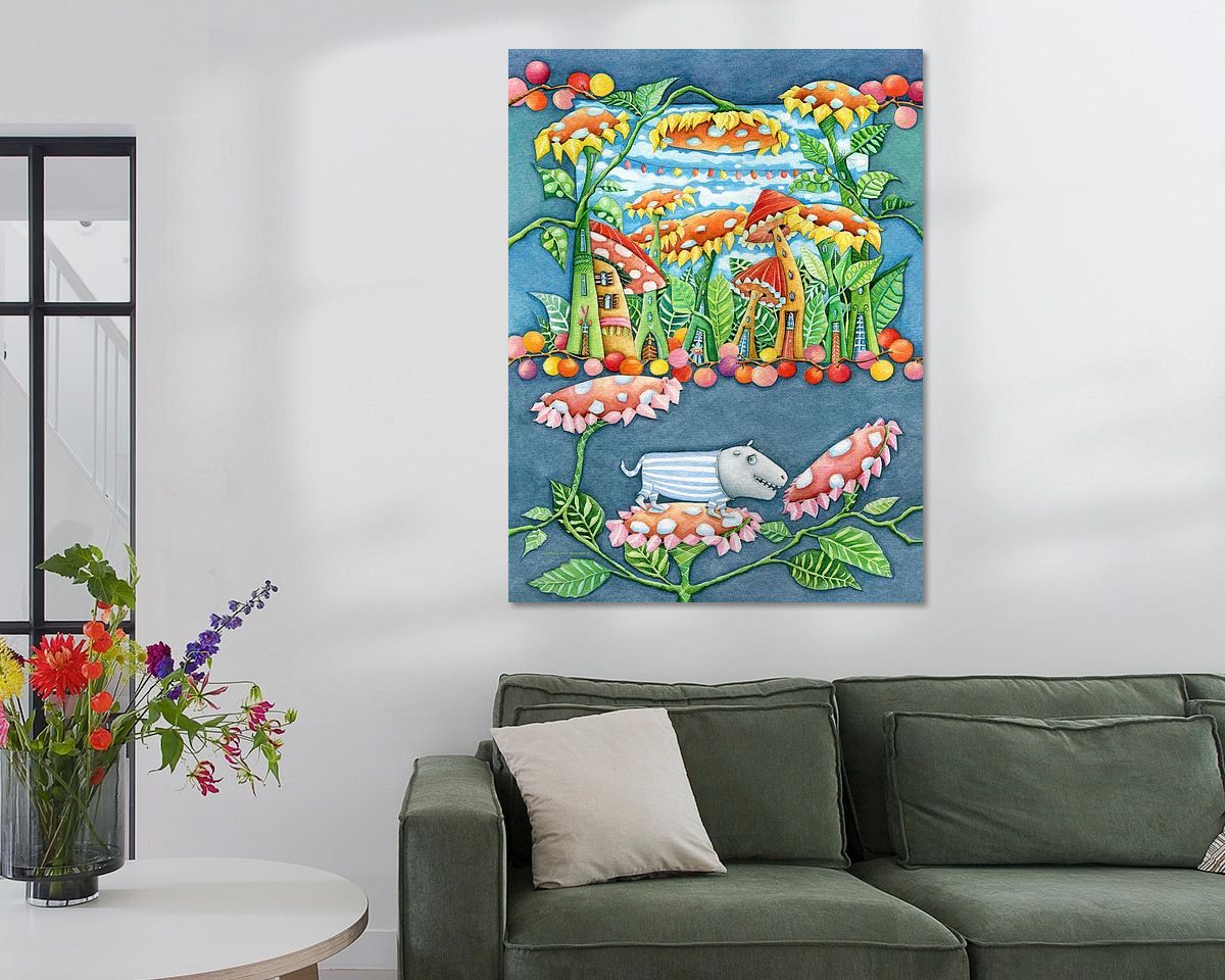 Example of the artwork in a room