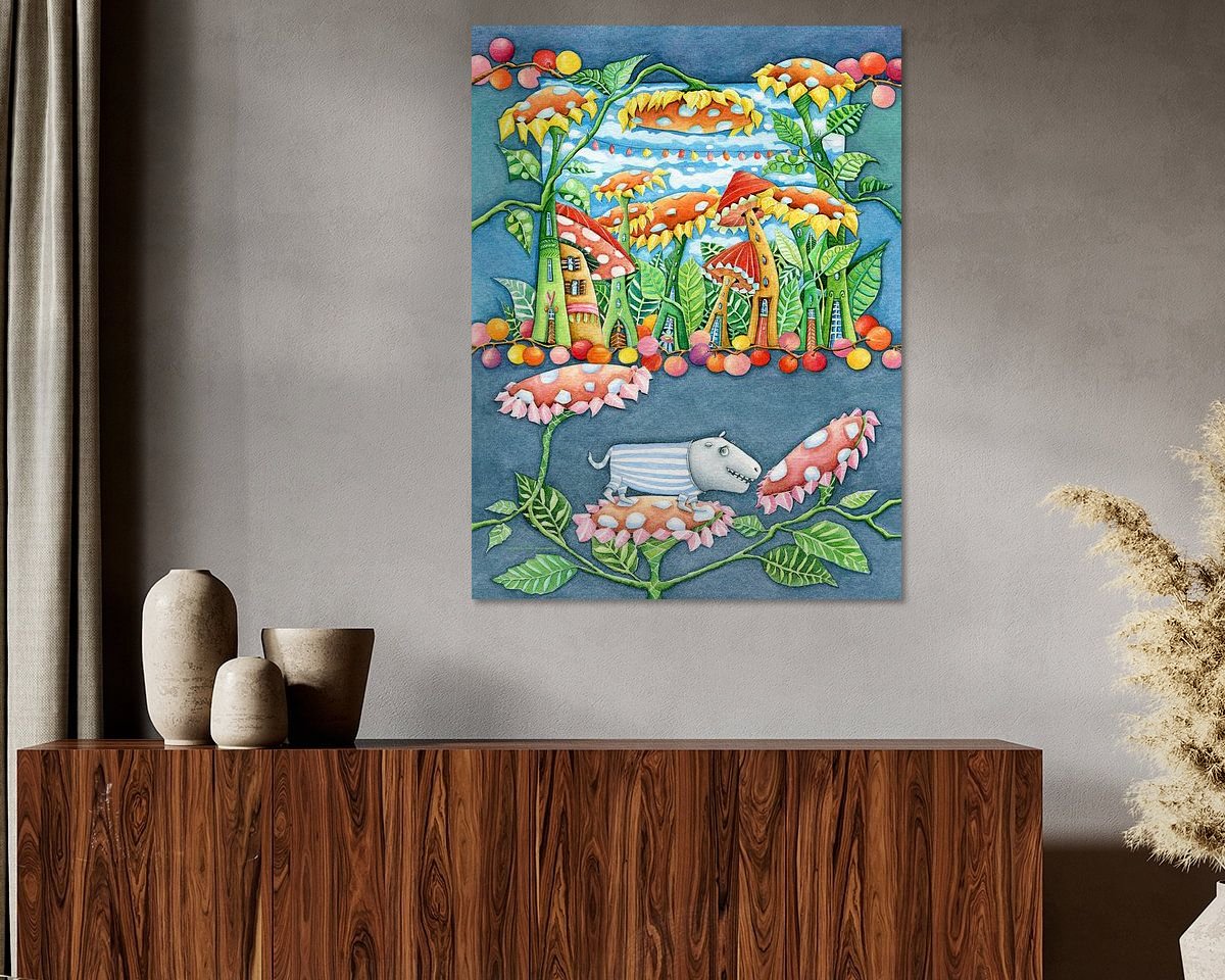 Example of the artwork in a room