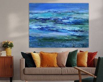 Land  Water Blue von Claudia Gründler