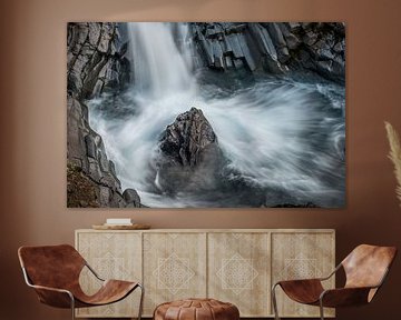 De Klukkufoss, klokwaterval, een prachtig stukje natuur van Gerry van Roosmalen
