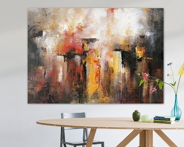 Orange Lights van MK Abstrakt