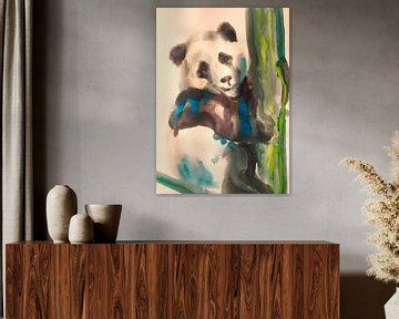 Panda Power by Helia Tayebi Art