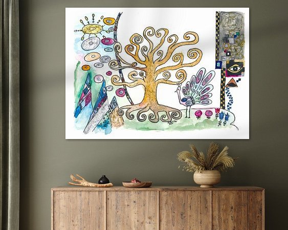 Example of the artwork in a room
