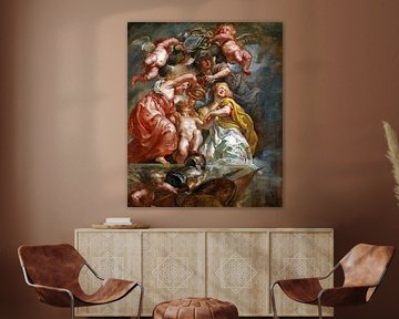 Peter Paul Rubens, L'Union de l'Angleterre et de l'Écosse (Charles Ier comme Prince de Galles) - 163 sur Atelier Liesjes