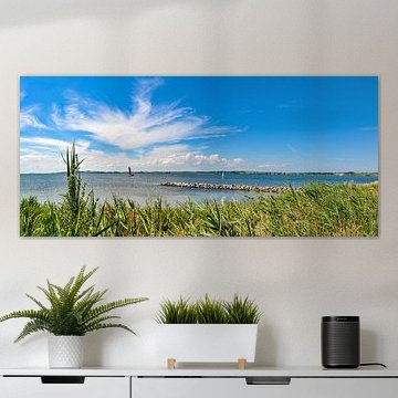 Panorama, Gager harbour, Mönchgut peninsula, Rügen