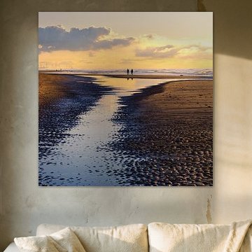 Goldene Stunde am Strand Egmond aan Zee