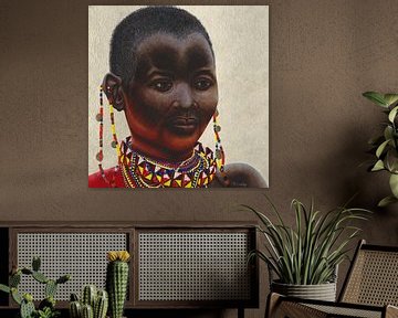 Samburu-Stamm Frau II von Russell Hinckley