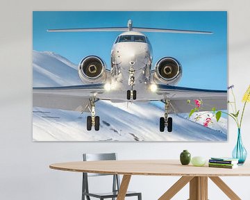 Business Jet - Gulfstream G550 - approaching winter wonderland von Dominik Kauer
