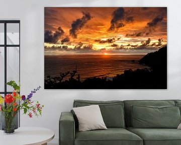 Coucher de soleil au Costa Rica sur Henk Bogaard