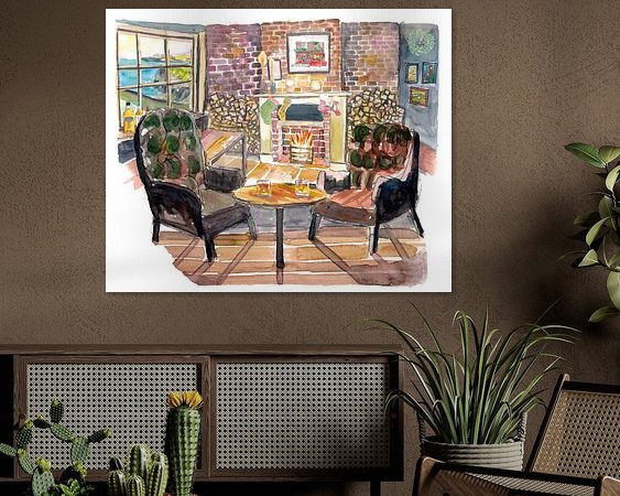 Example of the artwork in a room