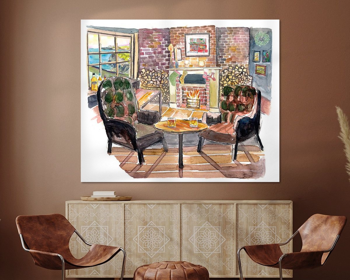 Example of the artwork in a room