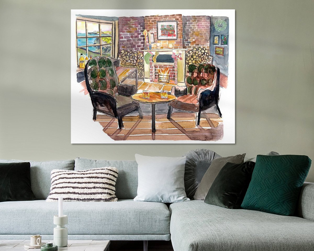 Example of the artwork in a room