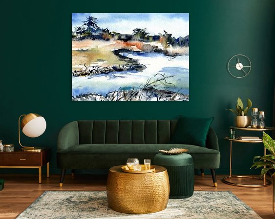 Example of the artwork in a room