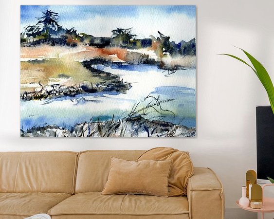 Example of the artwork in a room