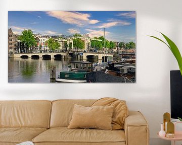 Magere brug, Amsterdam van Digital Art Nederland